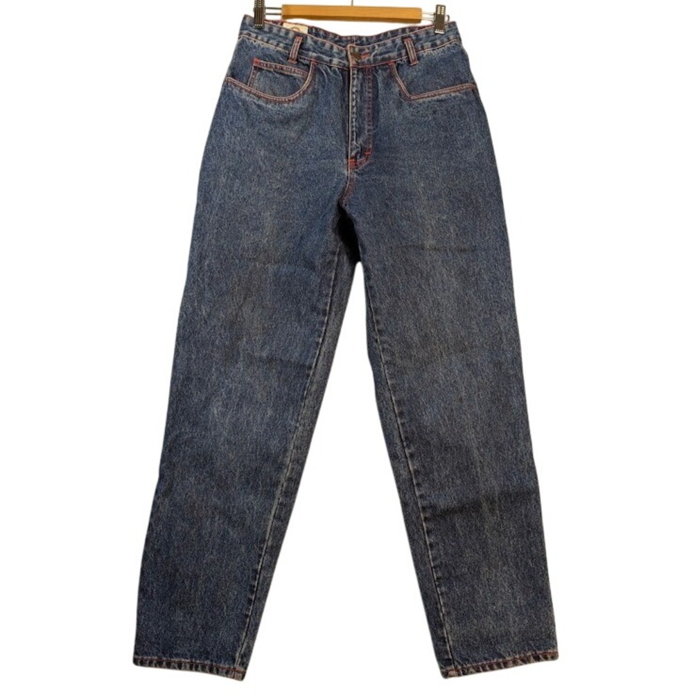 Anchor Blue High Waisted Mom Jeans Womens 7/9 M‎ Blue 90s Y2K Tapered